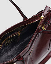 💎 Prada Medium Leather Handbag Burgundy 33 х 17 х 10 см, фото 3