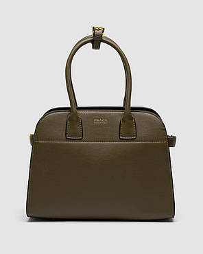 💎 Prada Medium Olive Leather Tote Bag 32 х 24 х 15 см, фото 1
