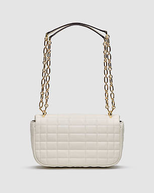 💎 Michael Kors Tribeca Large Quilted Leather Shoulder Bag Cream 25 х 15 х 8 см, фото 2