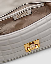 💎 Michael Kors Tribeca Large Quilted Leather Shoulder Bag Cream 25 х 15 х 8 см, фото 3