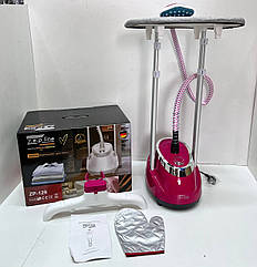 Відпарювач стаціонарний вертикальний для одягу зі стійкою 3000Вт 3л, Zepline ZP-129 червоний