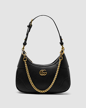 💎 Gucci Aphrodite Small Shoulder Bag Black 25 x 13 x 7 см, фото 1