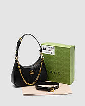 💎 Gucci Aphrodite Small Shoulder Bag Black 25 x 13 x 7 см, фото 4