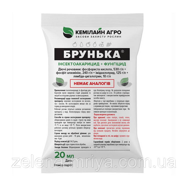 Інсекто-фунгіцид Брунька 20 мл.