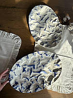 Тарілка Овальна Скала 36 см Синій Лофт Плюс