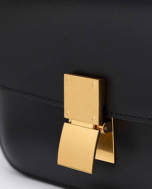 💎 Celine Classic Box Medium Black/Gold 21 х 15 х 6 см, фото 2