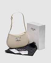 💎 Celine Medium Tilly Bag in Shiny Calfskin Cream 22 х 14 х 4.5 см, фото 4