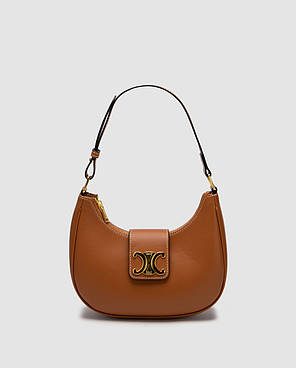 💎 Celine Medium Ava Triomphe Bag in Smooth Calfskin Tan 24 х 14 х 7 см, фото 1