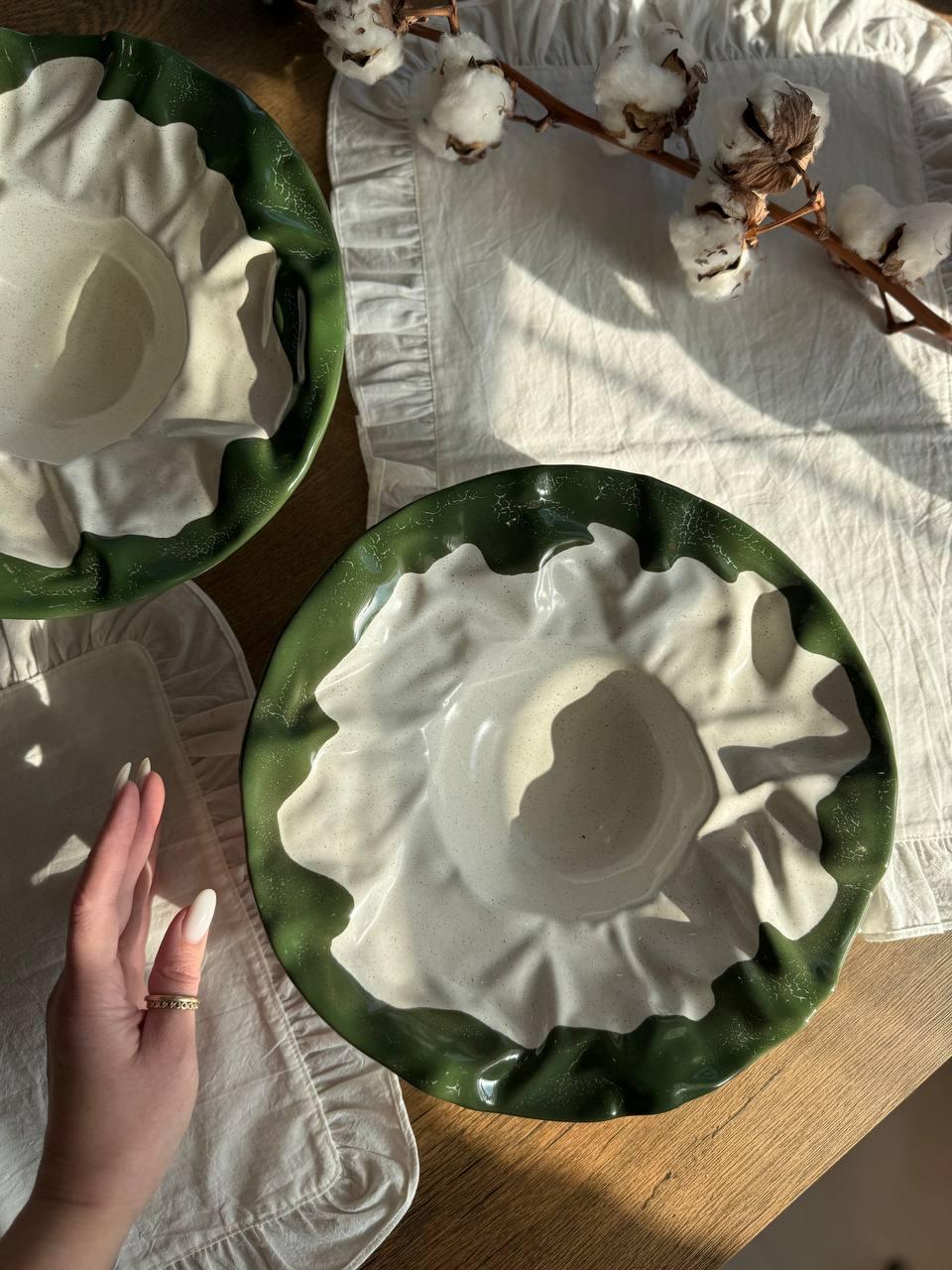 Тарілка для пасти Скеля 250 мл. Капучино Olive