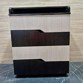 Дитячий комод з пеленатором 102х80х43 см Ромб Babyroom венге + дуб сонома