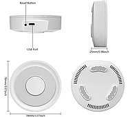 ZigBee датчик відкриття для Apple HomeKit з хабом від 1DAL | Датчик DS07B2 + Хаб ZW05B0, фото 7
