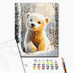 Картини за номерами 30×40 см Милий білий ведмедик Brushme RBS1021, фото 2