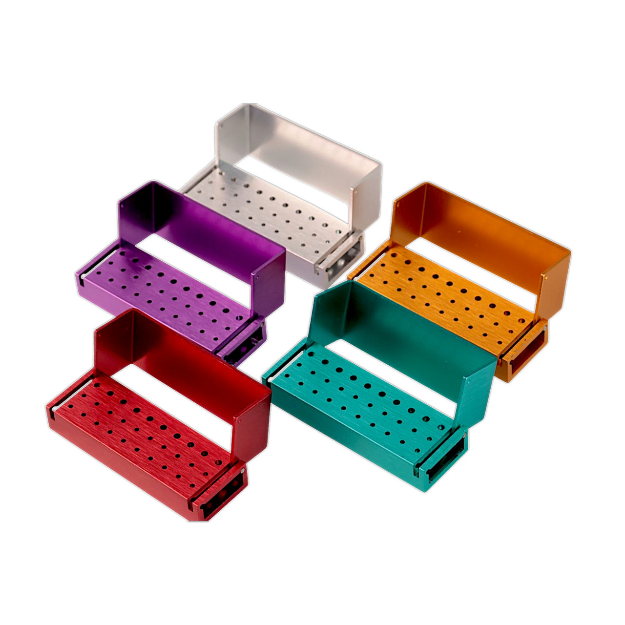 Бокс для турбінних борів металевий (30 отворів) 7.5см*2.5см