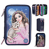 ТОР Model потрійний пенал з наповненням та LED підсвічуванням WOLF 13150, фото 2