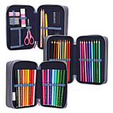 ТОР Model потрійний пенал з наповненням та LED підсвічуванням WOLF 13150, фото 5