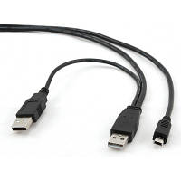 Популярний! Кабель для передачі даних USB 2.0 AMx2 to Mini 5P 0.9m Cablexpert (CCP-USB22-AM5P-3) - Краща якість тільки на