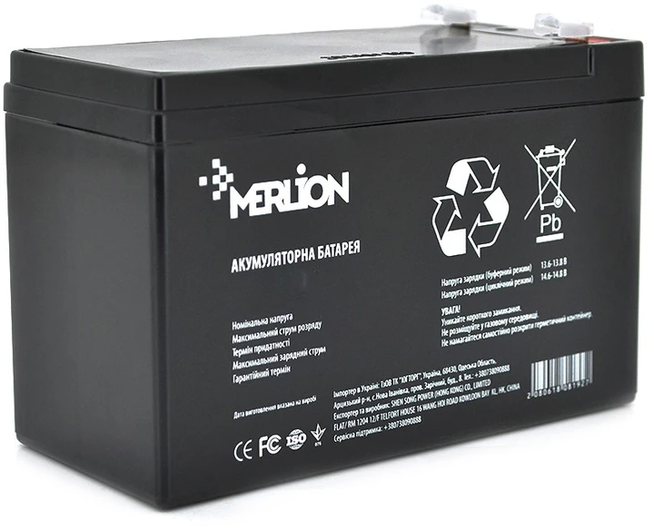Акумулятор MERLION 12V 9Ah AGM