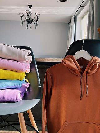 Фліс Худі Коричневий Baza, фото 1