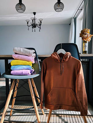 Фліс Худі Коричневий Baza, фото 2