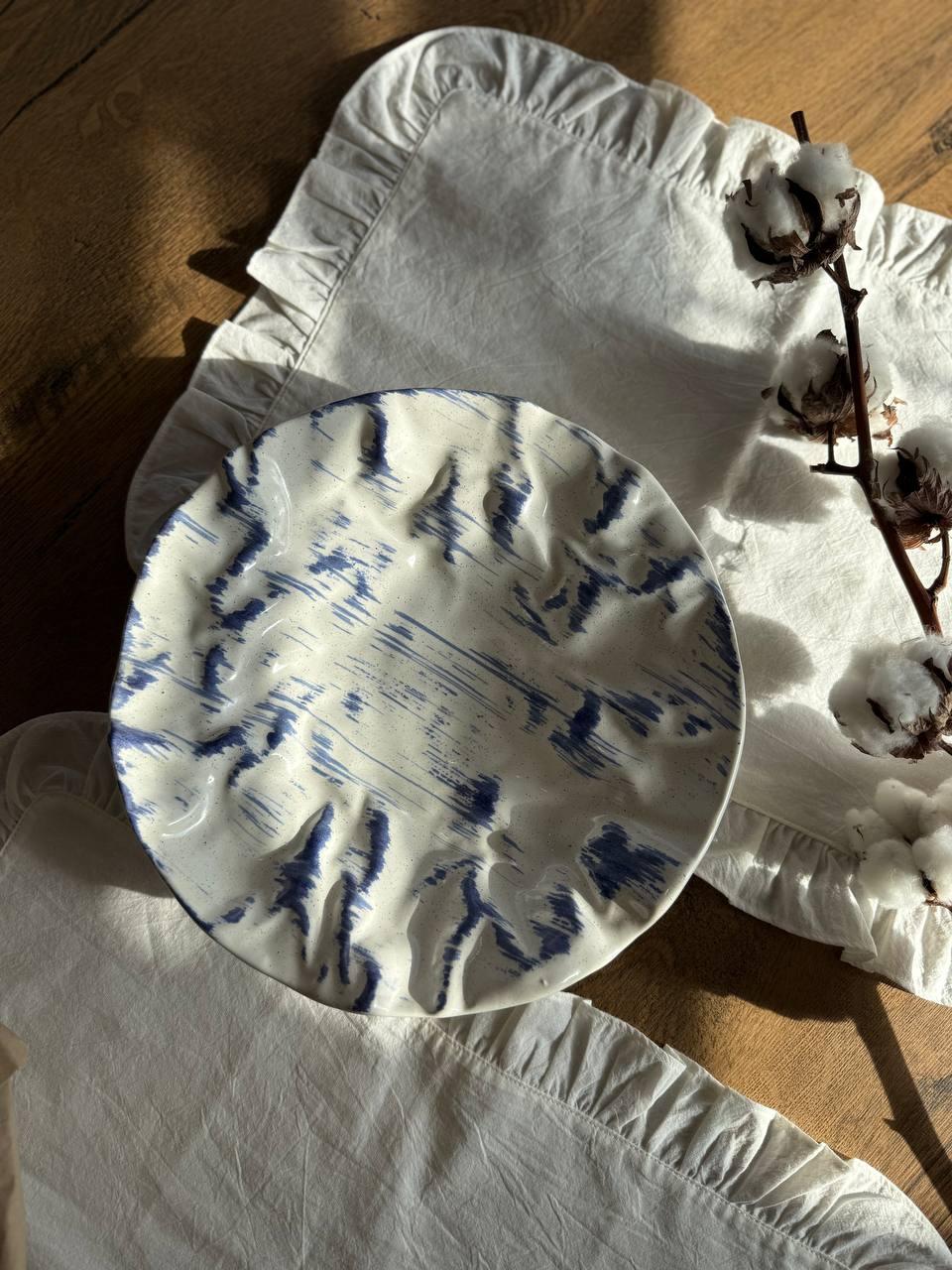 Тарілка Глибока Скала 25 см Синій Лофт Плюс