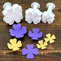 Плунжер Квітка 4 аркуші 3 шт (кнопка)