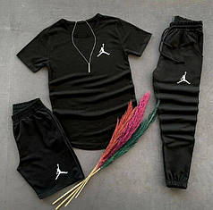 (П) Футболка + шорти + штани Jordan