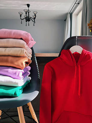 Фліс Худі Червоний Baza, фото 1