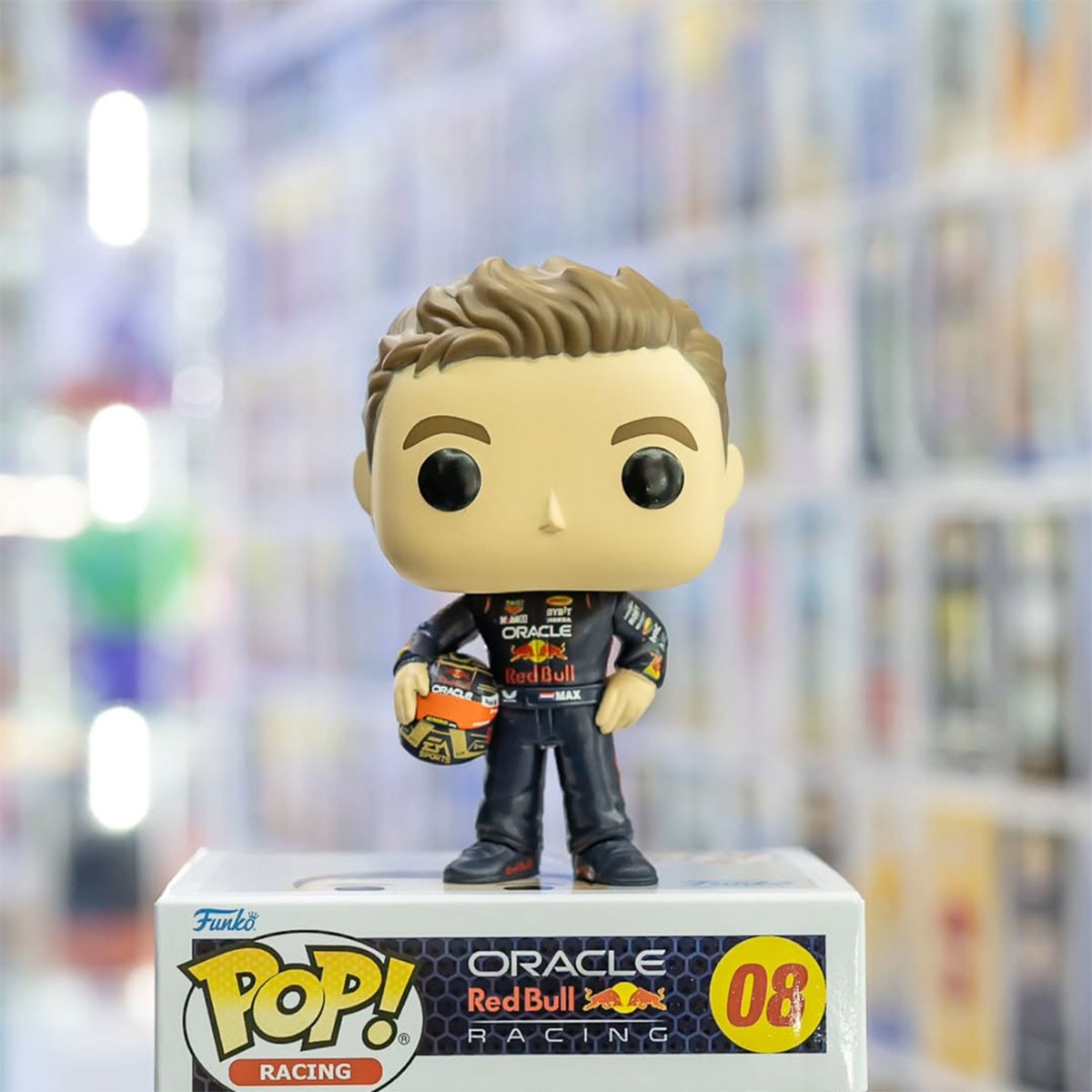 Ігрова фігурка Funko POP! racing 08 Max Verstappen серії Формула-1 - Макс Ферстаппен з шоломом 80580