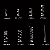 Набір пружин з різною жорсткістю 200 штук, різних діаметрів 0.5 - 0.95 см, фото 5