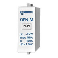 Картридж змінний N-PE 1 модуль 220 В; In 20kA Novatek Electro обмежувач перенапруги, новатек узип