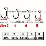 Гачки Gkamakastu «Krank G-CARP» √6 (10 штук в упаковке), фото 2