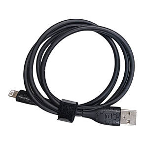 Кабель USB - Lightning TOOCKI TXCL-LB01 2.4A 1м чорний, фото 4