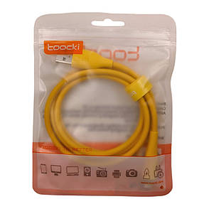 Кабель USB - Lightning TOOCKI TXCL-LB0Y 2.4A 1м жовтий, фото 1