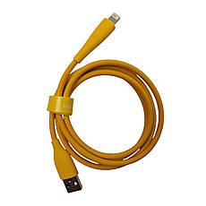 Кабель USB - Lightning TOOCKI TXCL-LB0Y 2.4A 1м жовтий, фото 3