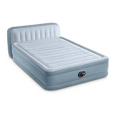 Intex 64450 надувне ліжко (152х236х86/46 см) з вбудованим електронасосом