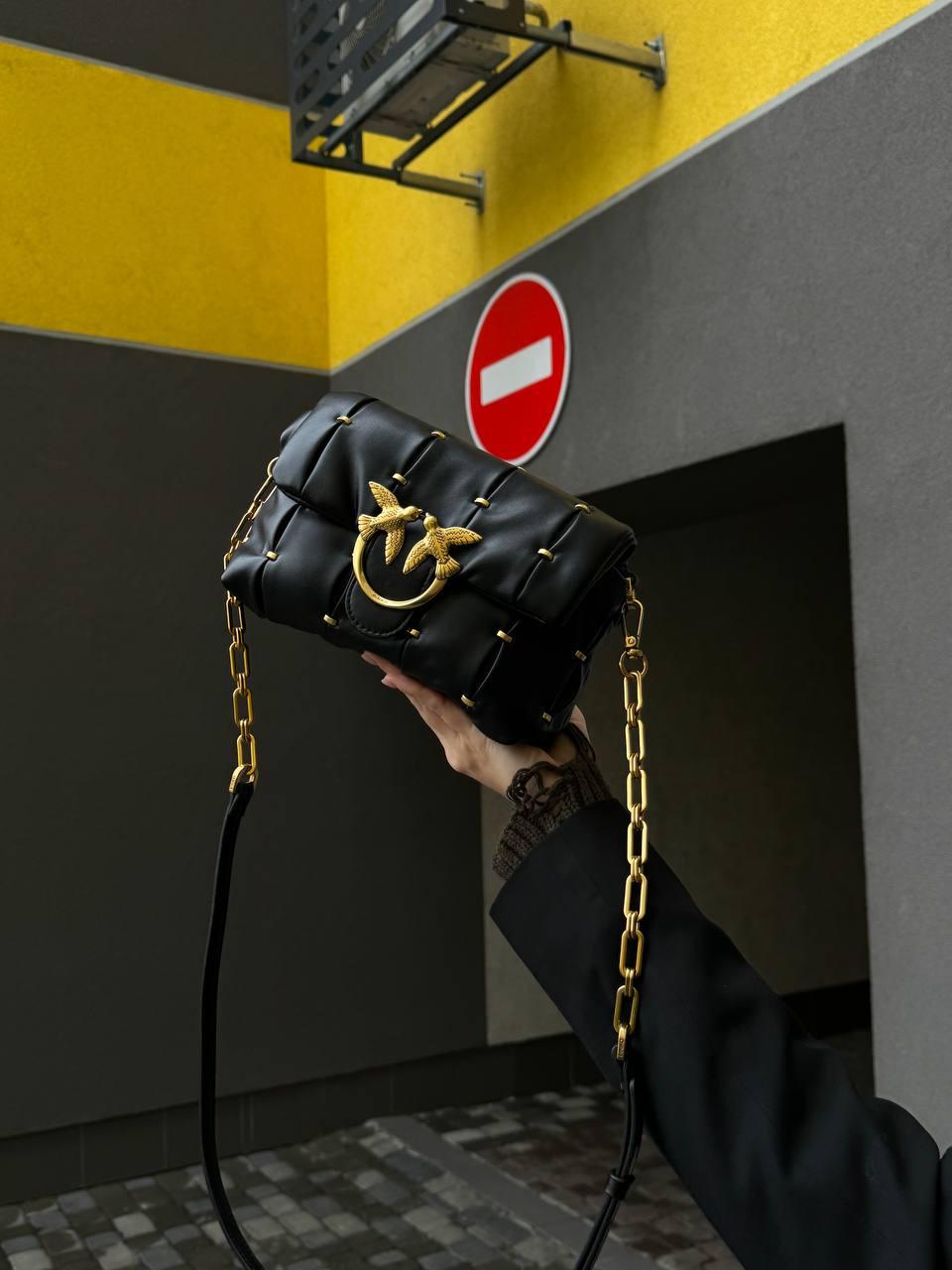 Pinko Mini Love Bag Puff Pinched Black   [оригінальна коробка] 21х15х7