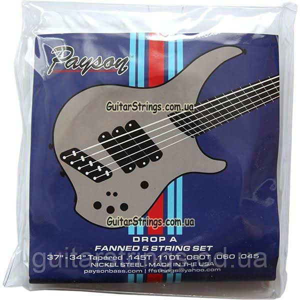 Струны Payson NS Drop A Nickel Steel Fanned Fret Multi-Scale 6-String Bass Set 35-145
