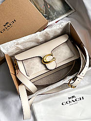 Сoach Tabby Shoulder Bag Signature Canvas MILK крафтова брендована коробка 26x14x7
