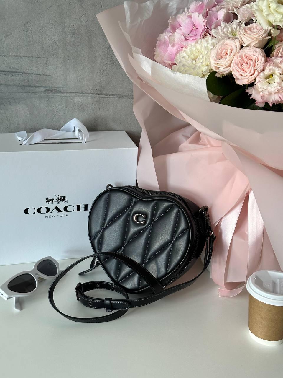 Heart Crossbody Bag With Quilting  [оригінальна брендована коробка] 18x12x10