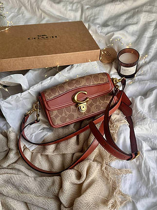 Coach Studio Shoulder Bag In Signature Canvas Brown  [крафт коробка] 19х12х6, фото 1