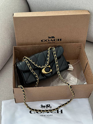 Coach Tabby Shoulder Bag With Pillow Quilting Black Mini[магнітна коробка] 21x10x7, фото 1