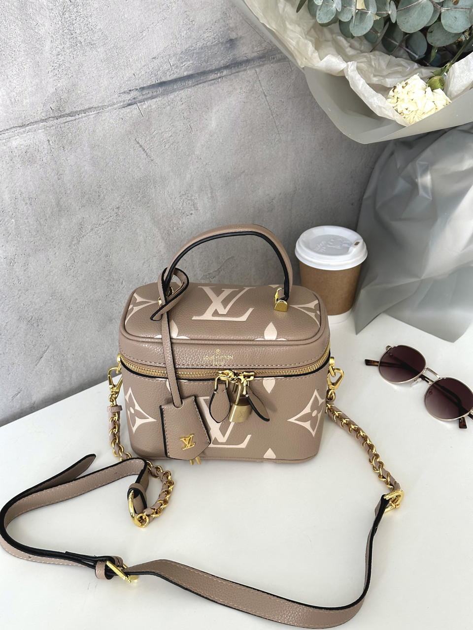 Louis Vuitton Vanity PM Bag Grey/Boise de Rose [кришка дно коробка]