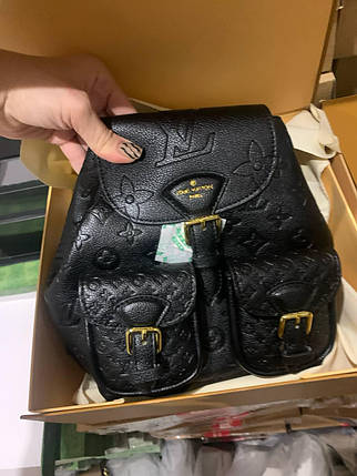 Backup Monogram Empreinte Leather - Handbags Black Коробка магніт 21x20x12, фото 2