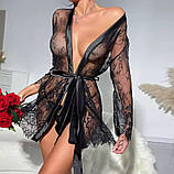 Сексуальний напівпрозорий халат, фото 2