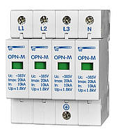 Ограничитель перенапряжения OPN-M (4S) 10kA Novatek Electro 4 модулі 380В; In: 10kA импульсного, новатек узип