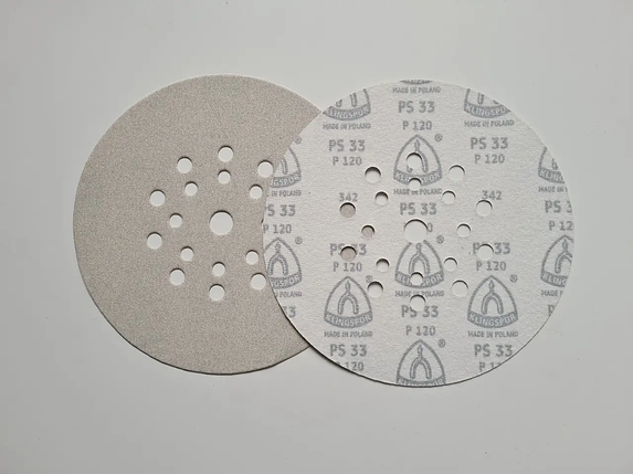 Шліфувальний круг KLINGSPOR PS33 на липучці, GLS55, D225 мм, зерно 120, фото 1