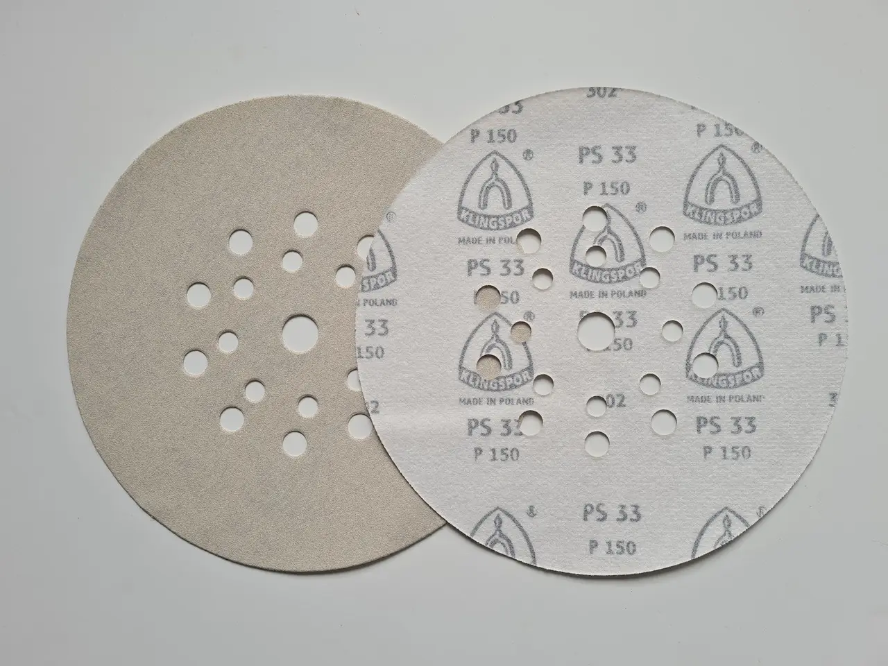 Шліфувальний круг KLINGSPOR PS33 на липучці, GLS55, D225 мм, зерно 150