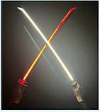 Катана Клинок, що розсікає демонів Танджиро Demon Slayer Tanjiro 103 см декоративна з підсвічуванням, фото 7