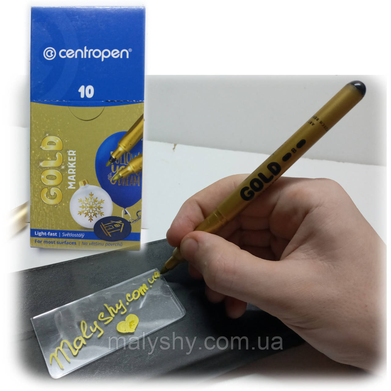 Маркер золотий Centropen Gold -B-2690 0195 / для оформлювальних робіт / 1шт