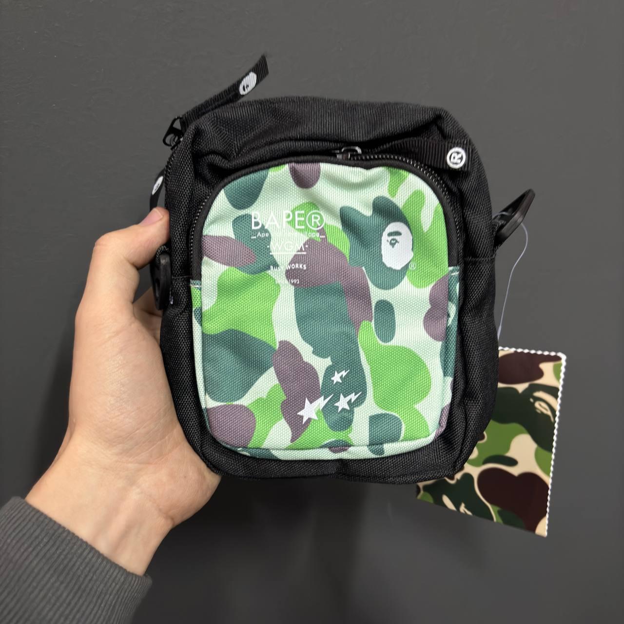Барсетка Bape зелена Oni size